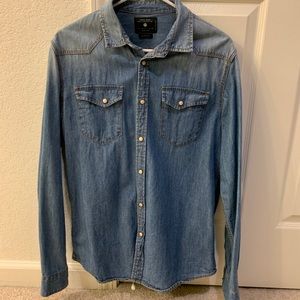 Denim button down Zara